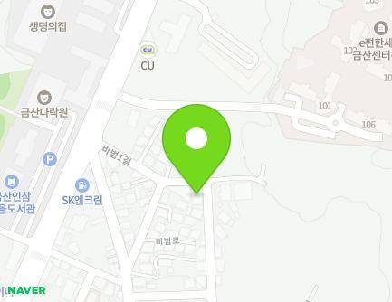 25 Bibeom 1-gil, Geumsan-eup, Geumsan-gun, Chungcheongnam-do, Republic of Korea Map