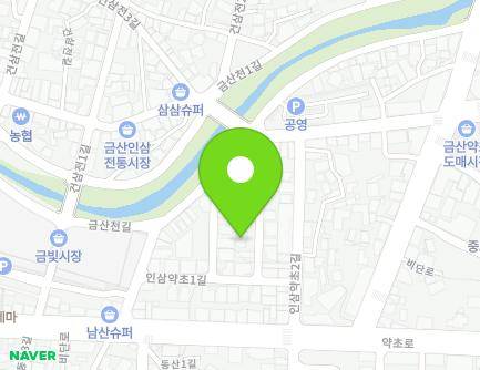 13 Insamyakcho 1-gil, Geumsan-eup, Geumsan-gun, Chungcheongnam-do, Republic of Korea Map