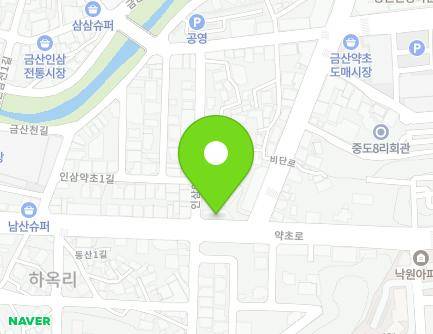 121 Bidan-ro, Geumsan-eup, Geumsan-gun, Chungcheongnam-do, Republic of Korea Map