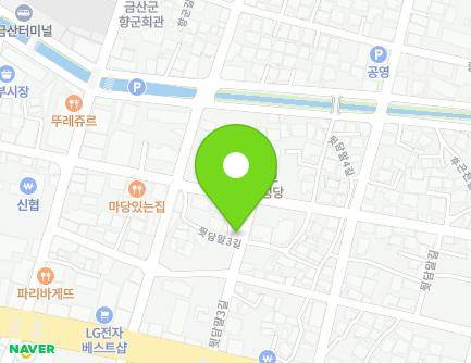 11 Dwitdammal 3-gil, Geumsan-eup, Geumsan-gun, Chungcheongnam-do, Republic of Korea Map