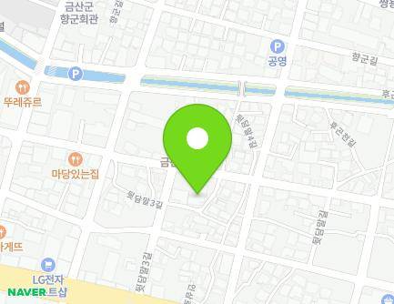 38 Dwitdammal-gil, Geumsan-eup, Geumsan-gun, Chungcheongnam-do, Republic of Korea Map