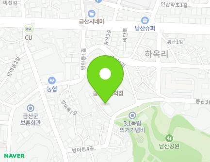 19 Bangadong 4-gil, Geumsan-eup, Geumsan-gun, Chungcheongnam-do, Republic of Korea Map