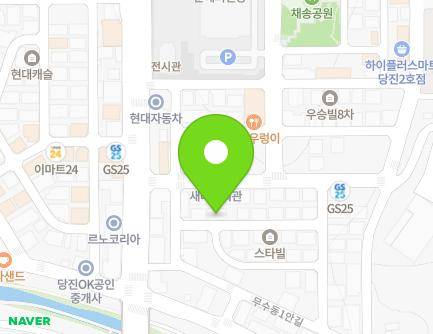 9-9 Musudong 1an-gil, Dangjin-si, Chungcheongnam-do, Republic of Korea Map