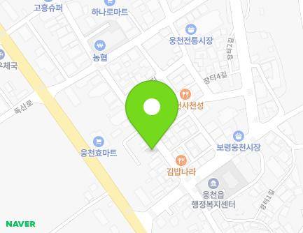 105 Jangteojungang-gil, Ungcheon-eup, Boryeong-si, Chungcheongnam-do, Republic of Korea Map