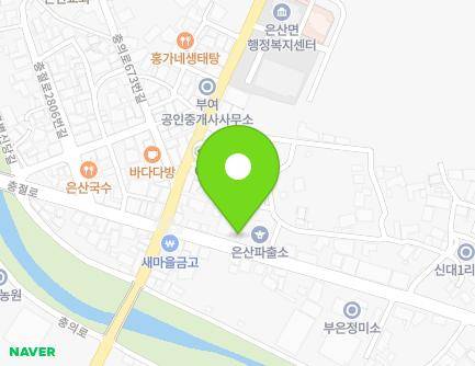 2794-1 Chungjeol-ro, Eunsan-myeon, Buyeo-gun, Chungcheongnam-do, Republic of Korea Map