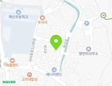 11-1 Hyanggyo-gil, Yesan-eup, Yesan-gun, Chungcheongnam-do, Republic of Korea 11-1 Hyanggyo-gil, Yesan-eup, Yesan-gun, Chungcheongnam-do, Republic of Korea Map