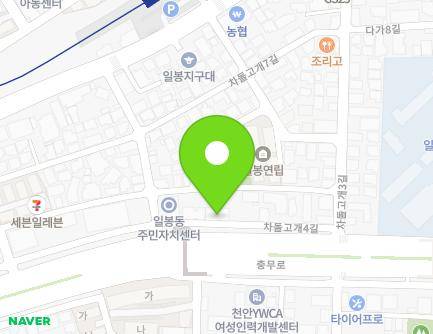 13 Chadolgogae 5-gil, Dongnam-gu, Cheonan-si, Chungcheongnam-do, Republic of Korea Map