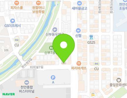 13 Terminal 7-gil, Dongnam-gu, Cheonan-si, Chungcheongnam-do, Republic of Korea Map