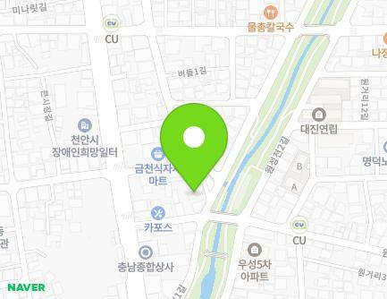 43 Wonseongcheon 1-gil, Dongnam-gu, Cheonan-si, Chungcheongnam-do, Republic of Korea Map