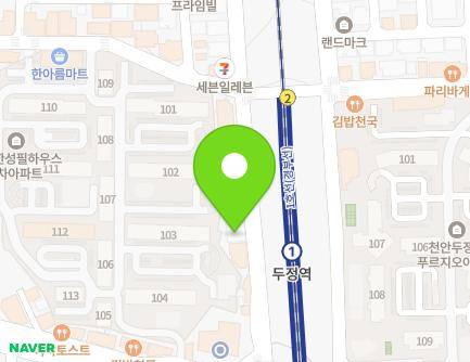35 Dujeongyeokseo 3-gil, Seobuk-gu, Cheonan-si, Chungcheongnam-do, Republic of Korea Map
