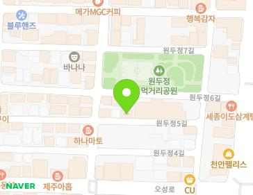 19 Wondujeong 5-gil, Seobuk-gu, Cheonan-si, Chungcheongnam-do, Republic of Korea 19 Wondujeong 5-gil, Seobuk-gu, Cheonan-si, Chungcheongnam-do, Republic of Korea Map