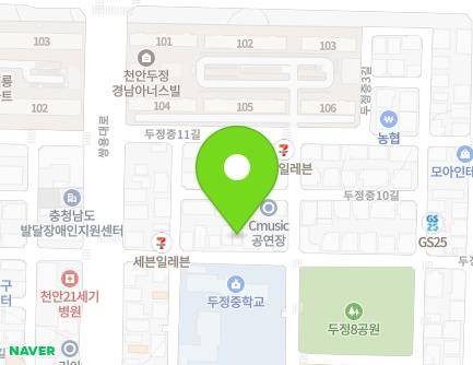 11-1 Dujeongjung 9-gil, Seobuk-gu, Cheonan-si, Chungcheongnam-do, Republic of Korea Map