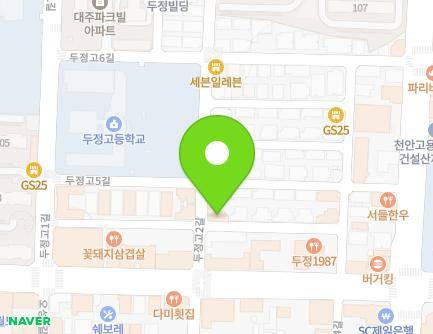 8 Dujeonggo 2-gil, Seobuk-gu, Cheonan-si, Chungcheongnam-do, Republic of Korea Map