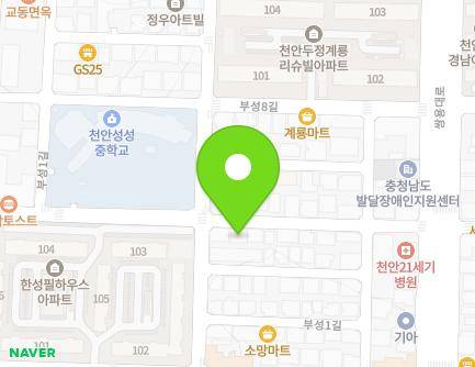 24 Buseong 7-gil, Seobuk-gu, Cheonan-si, Chungcheongnam-do, Republic of Korea Map