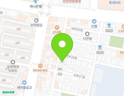 68 Seobu 1-gil, Seobuk-gu, Cheonan-si, Chungcheongnam-do, Republic of Korea Map