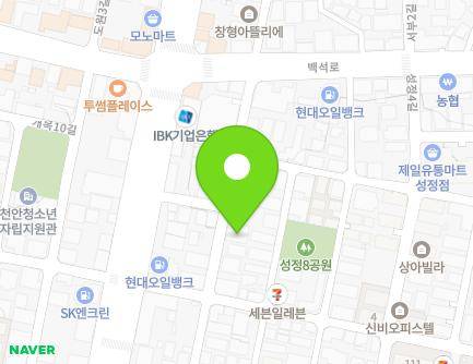 40-1 Seongjeong 1-gil, Seobuk-gu, Cheonan-si, Chungcheongnam-do, Republic of Korea Map