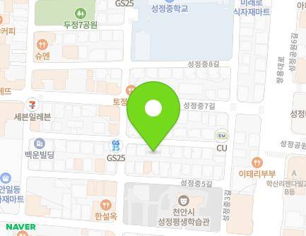 18 Seongjeongjung 6-gil, Seobuk-gu, Cheonan-si, Chungcheongnam-do, Republic of Korea Map