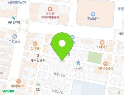 16 Seobu 19-gil, Seobuk-gu, Cheonan-si, Chungcheongnam-do, Republic of Korea Map