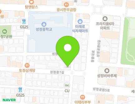 33-1 Seongjeongjung 7-gil, Seobuk-gu, Cheonan-si, Chungcheongnam-do, Republic of Korea Map