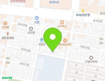 19 Seobu 18-gil, Seobuk-gu, Cheonan-si, Chungcheongnam-do, Republic of Korea Map