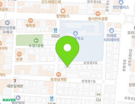 18 Seongjeongjung 8-gil, Seobuk-gu, Cheonan-si, Chungcheongnam-do, Republic of Korea Map