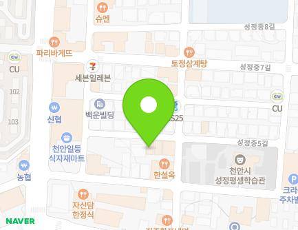 10 Seongjeongjung 5-gil, Seobuk-gu, Cheonan-si, Chungcheongnam-do, Republic of Korea Map