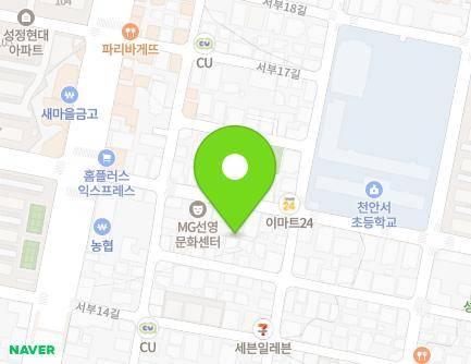 16 Seobu 16-gil, Seobuk-gu, Cheonan-si, Chungcheongnam-do, Republic of Korea Map