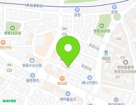 10 Wolbong 5-gil, Seobuk-gu, Cheonan-si, Chungcheongnam-do, Republic of Korea Map