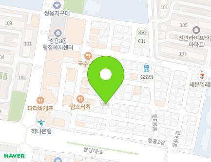 5 Ssangyong 2-gil, Seobuk-gu, Cheonan-si, Chungcheongnam-do, Republic of Korea Map
