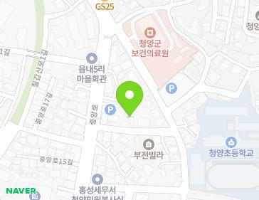 5 Jungang-ro 16-gil, Cheongyang-eup, Cheongyang-gun, Chungcheongnam-do, Republic of Korea 5 Jungang-ro 16-gil, Cheongyang-eup, Cheongyang-gun, Chungcheongnam-do, Republic of Korea Map