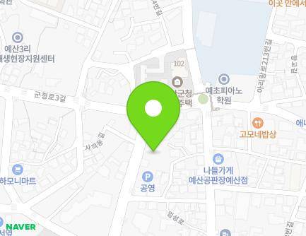 26 Sajik-ro, Yesan-eup, Yesan-gun, Chungcheongnam-do, Republic of Korea Map