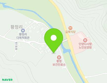 36-4 Hwangjeong 1-gil, Daegang-myeon, Danyang-gun, Chungcheongbuk-do, Republic of Korea Map