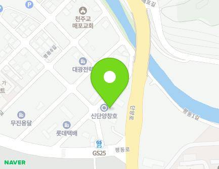 14 Pyeongdong 6-gil, Maepo-eup, Danyang-gun, Chungcheongbuk-do, Republic of Korea Map