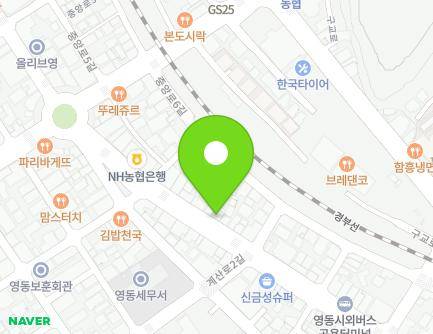 17-2 Gyesan-ro, Yeongdong-eup, Yeongdong-gun, Chungcheongbuk-do, Republic of Korea Map