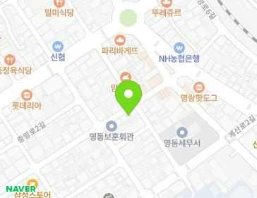 11 Gyesan-ro 1-gil, Yeongdong-eup, Yeongdong-gun, Chungcheongbuk-do, Republic of Korea 11 Gyesan-ro 1-gil, Yeongdong-eup, Yeongdong-gun, Chungcheongbuk-do, Republic of Korea Map