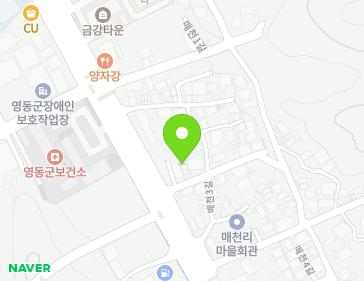 3 Maecheon 3-gil, Yeongdong-eup, Yeongdong-gun, Chungcheongbuk-do, Republic of Korea 3 Maecheon 3-gil, Yeongdong-eup, Yeongdong-gun, Chungcheongbuk-do, Republic of Korea Map