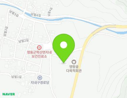 32 Neombeol-gil, Haksan-myeon, Yeongdong-gun, Chungcheongbuk-do, Republic of Korea Map