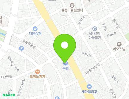 99 Sijang-ro, Eumseong-eup, Eumseong-gun, Chungcheongbuk-do, Republic of Korea Map