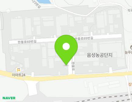 3 Hanbul-ro 69beon-gil, Eumseong-eup, Eumseong-gun, Chungcheongbuk-do, Republic of Korea Map