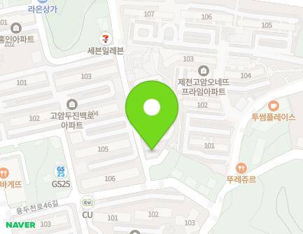 19 Yongducheon-ro 46-gil, Jecheon-si, Chungcheongbuk-do, Republic of Korea Map