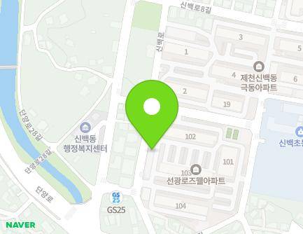 34 Sinbaek-ro, Jecheon-si, Chungcheongbuk-do, Republic of Korea Map