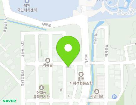 5 Daehak-ro 15-gil, Jecheon-si, Chungcheongbuk-do, Republic of Korea Map
