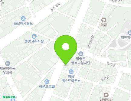 42 Uirim-daero, Jecheon-si, Chungcheongbuk-do, Republic of Korea Map