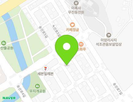 15-14 Songsan-ro 8-gil, Jeungpyeong-eup, Jeungpyeong-gun, Chungcheongbuk-do, Republic of Korea Map
