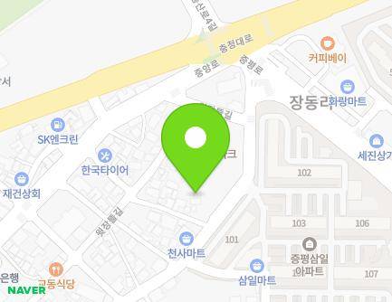 105-6 Jangtteul-ro, Jeungpyeong-eup, Jeungpyeong-gun, Chungcheongbuk-do, Republic of Korea Map