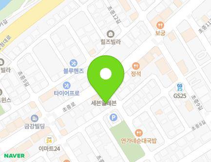 41 Chojung 10-gil, Jeungpyeong-eup, Jeungpyeong-gun, Chungcheongbuk-do, Republic of Korea Map