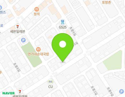 61 Chojung 6-gil, Jeungpyeong-eup, Jeungpyeong-gun, Chungcheongbuk-do, Republic of Korea Map