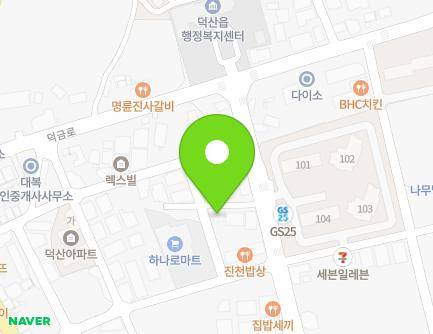 14-2 Yongmong 1-gil, Deoksan-eup, Jincheon-gun, Chungcheongbuk-do, Republic of Korea Map