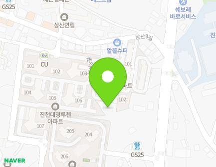 34-14 Namsan 8-gil, Jincheon-eup, Jincheon-gun, Chungcheongbuk-do, Republic of Korea Map