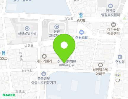 10 Namsan 3-gil, Jincheon-eup, Jincheon-gun, Chungcheongbuk-do, Republic of Korea Map